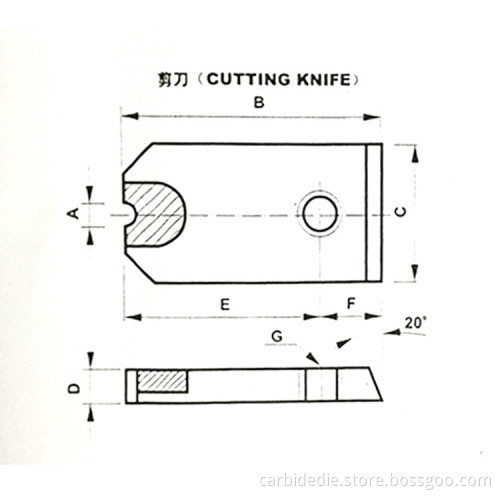 Screw Mold Die Cutting Knife cut wire